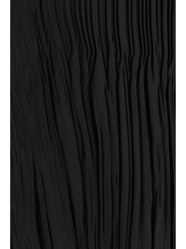 Black Pleated Blouse