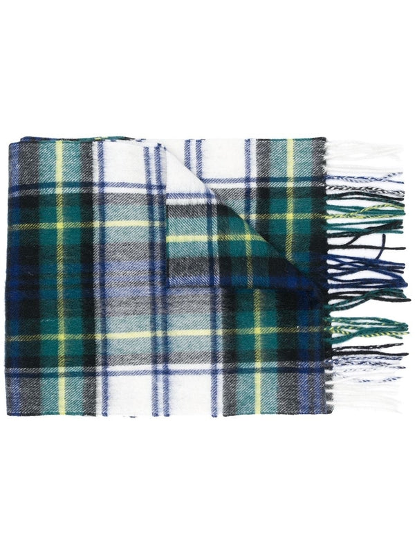Barbour Multicolor Checked Wool Mufflers