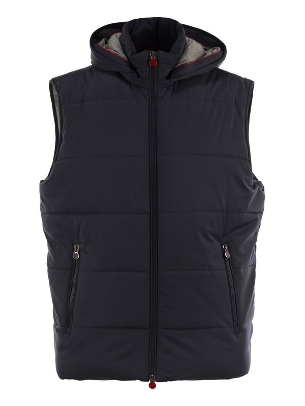 Kiton Navy Vests