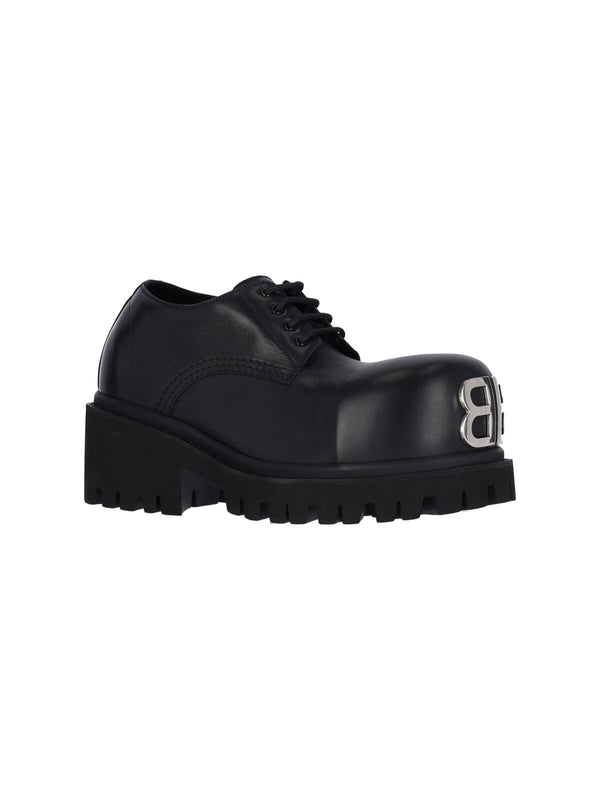 Stomper BB Logo Leather Lace-Up Shoes