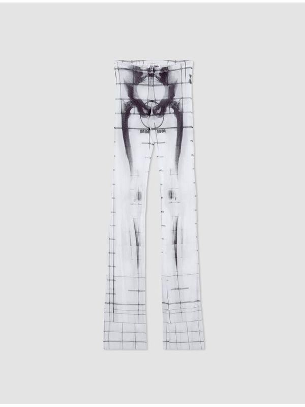 Skeleton Graphic Printing Banding Pants