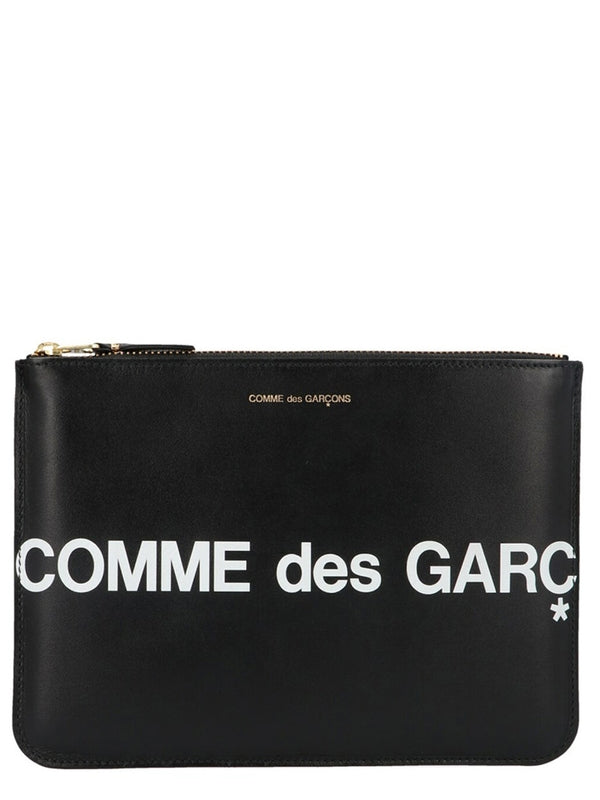 Huge Logo Detail Leather Wallet