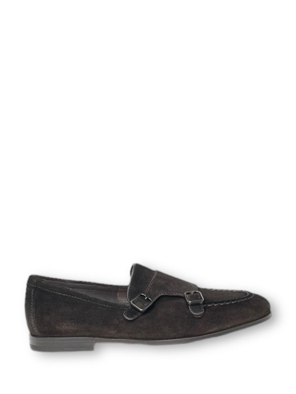 Suede Monk Strap Shoes