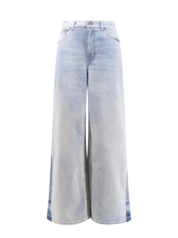 Chloe - Back Logo Patch Denim Pants - Jente