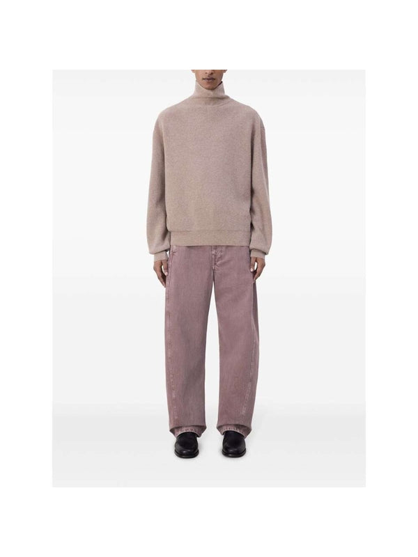 ソフトハイネックラムウールニット