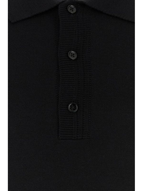 Wool Silk Polo Shirt