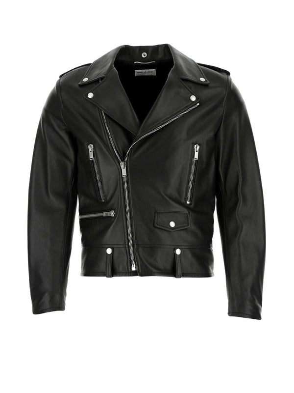 Multi Zip Detail Biker Jacket