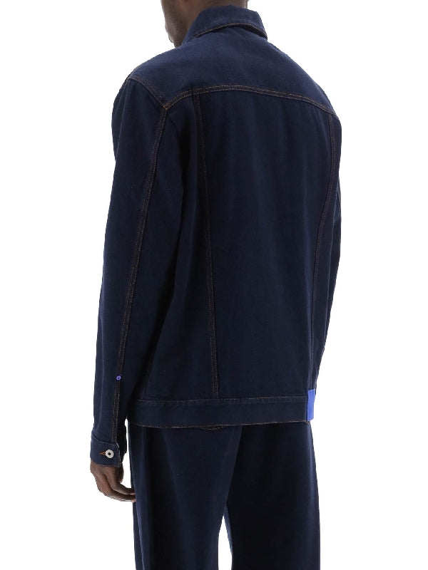 Back Logo Patch Denim Jacket - Jente