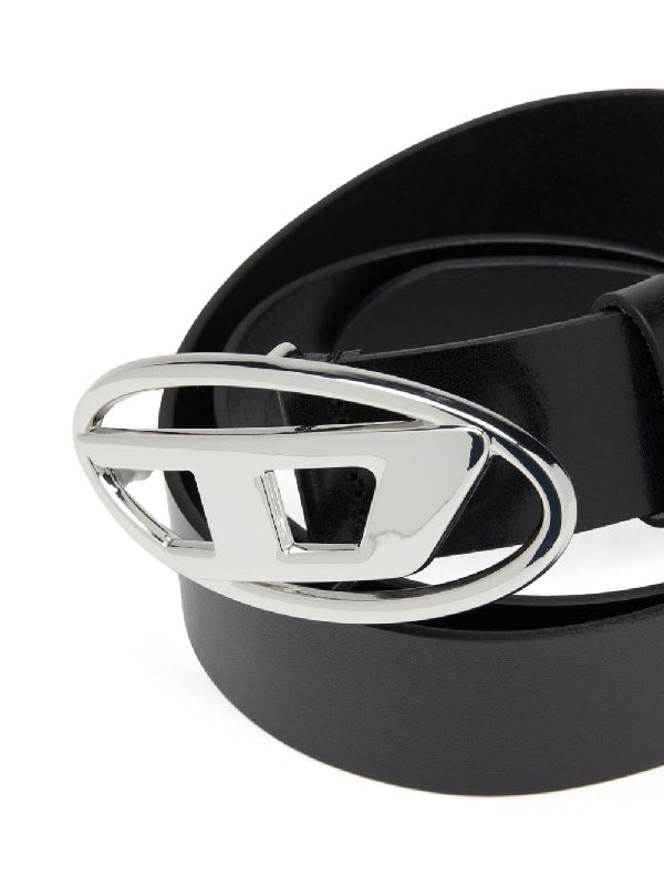 1dr Metal Logo Buckle Leather Belt