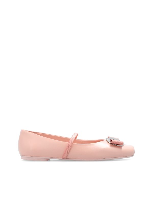 Zina Bow Leather Flats