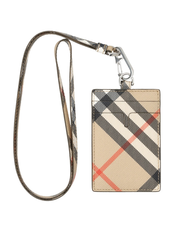 Vintage Check Strap Card Wallet