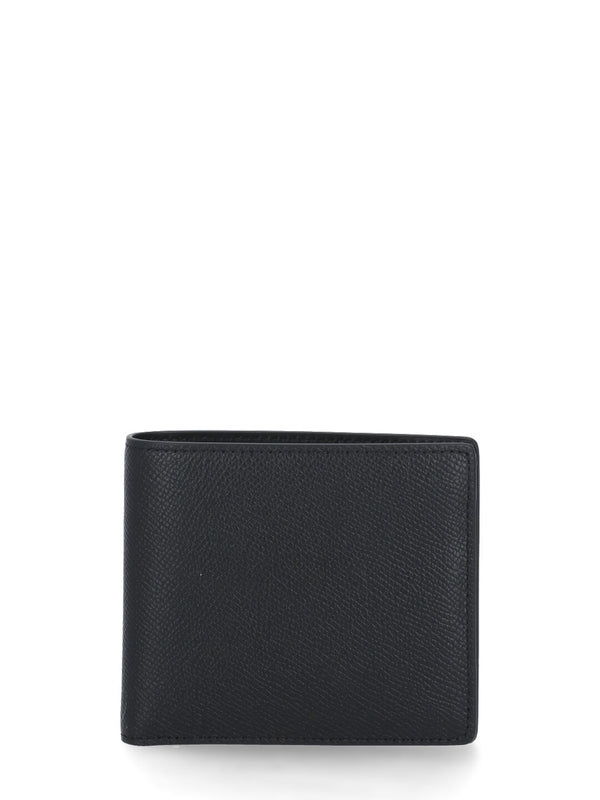 Stitch Detail Leather Bifold Wallet