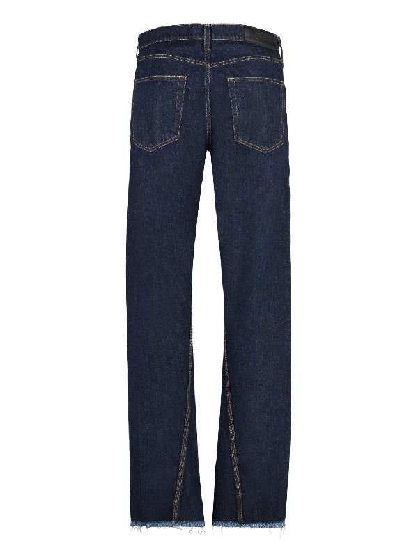 Twist denim pants