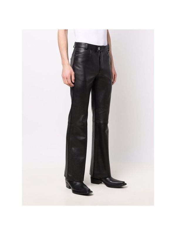 Flare Leather Pants