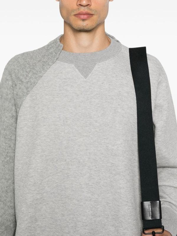 Wool Panel Sweatshirt