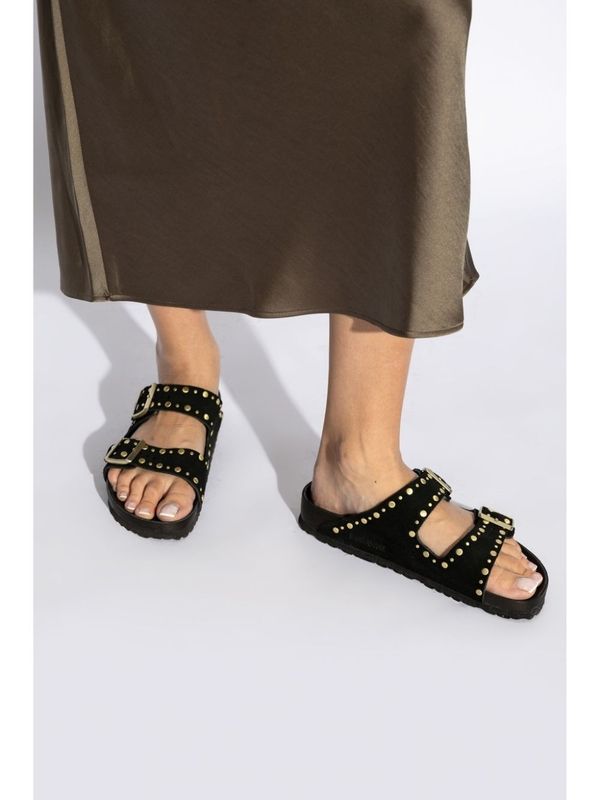 Arizona Rivet Detail Suede Sandals