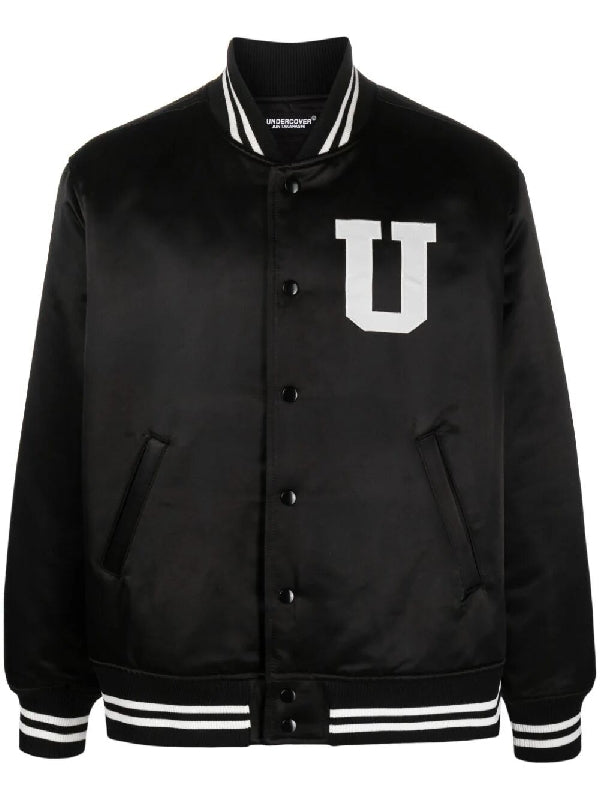 Graphic Printing Varsity Bomber
  Jacket