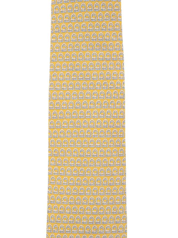 Gancini
  Pattern Printing Silk Tie