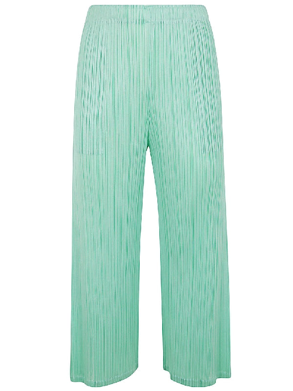 Elastic Waist Pleated Pants