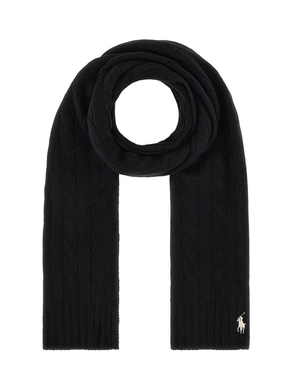 Polo Ralph Lauren Black Wool Mufflers