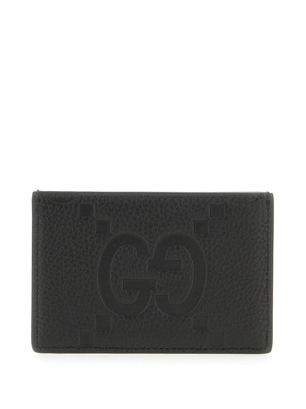 GG Grain Leather Card Wallet