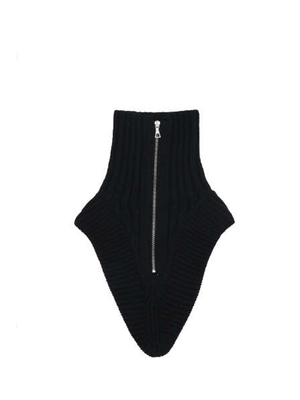 Zip-up Wool Neck Warmer