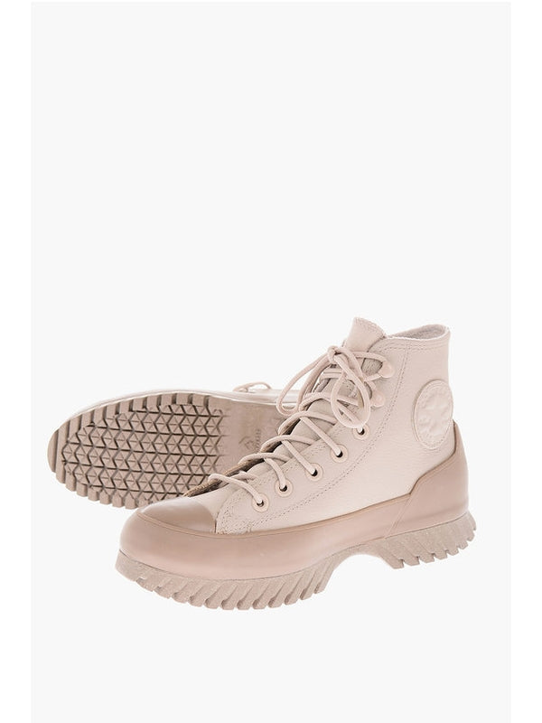 Converse Beige High Top Sneakers