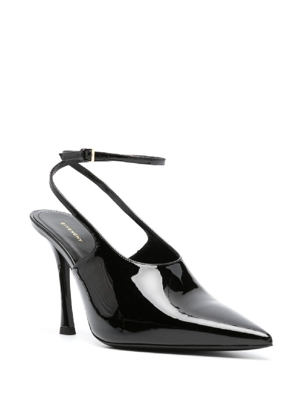 Ankle Strap Calfskin Slingback Heel