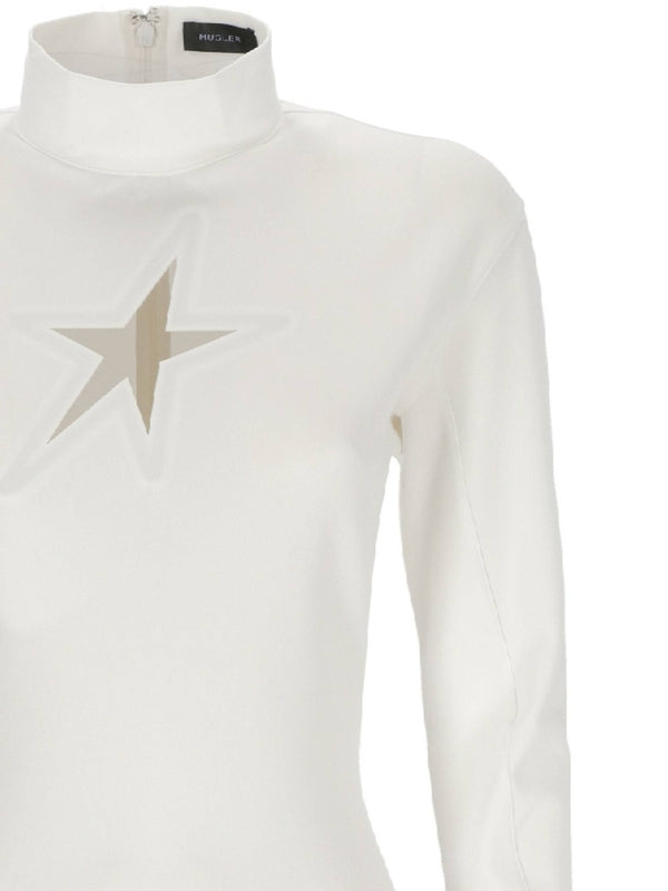 Cutout Detail Long-Sleeve Top