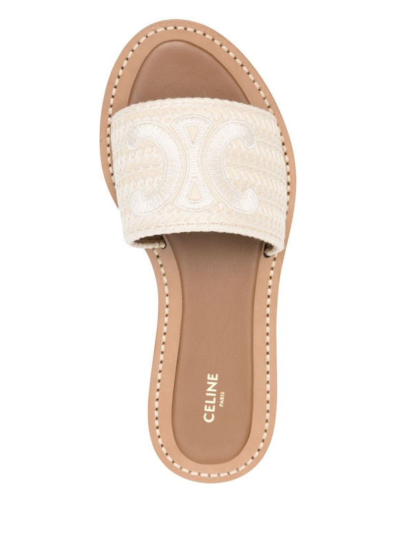 Celine Beige Slides