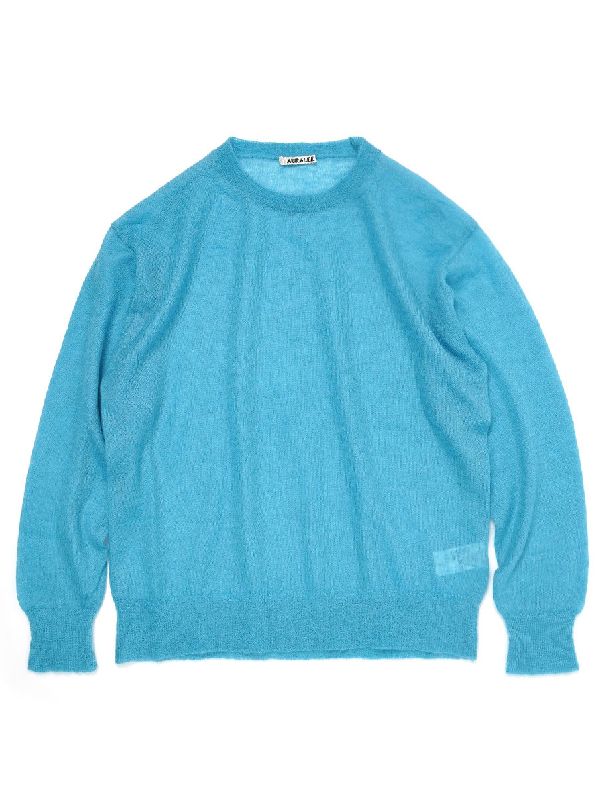 Blue Brushed
  Mohair Knit