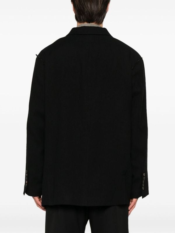 Wool Linen Tailored Jacket