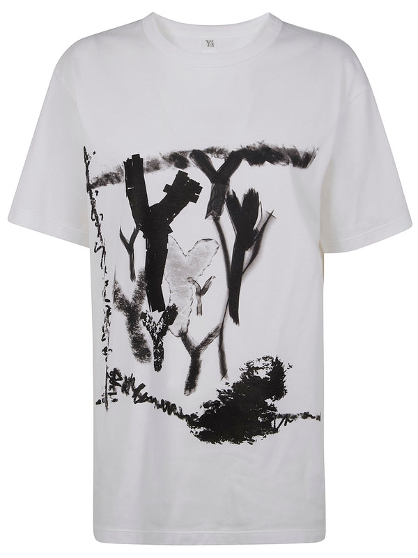 Yohji Yamamoto White Short-Sleeved T-Shirt