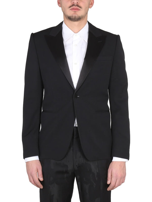 Alexander Mcqueen Black Tailored Jackets