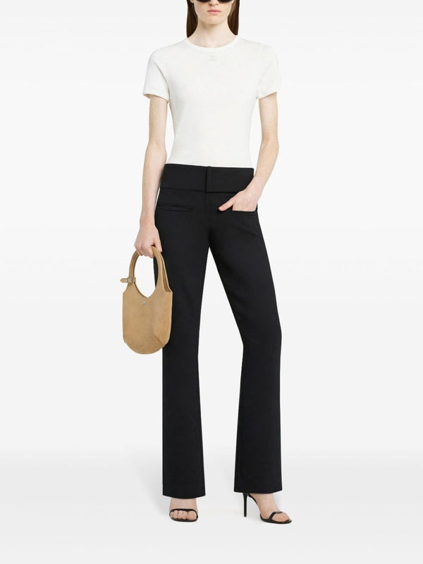 Logo Patch Cotton Short Sleeve T-shirt