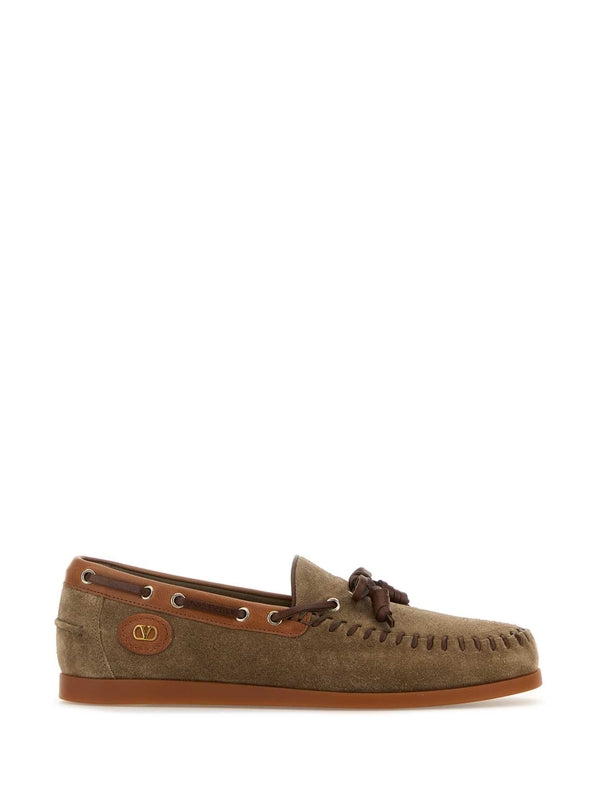 Valentino Brown Boat Shoes