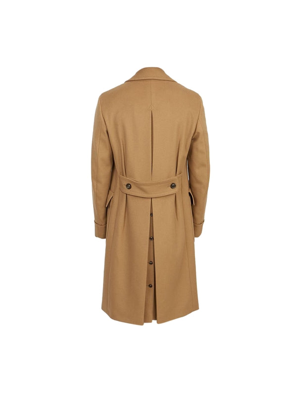 Boutonniere double wool coat