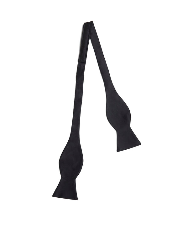 Black Cotton Silk Tie