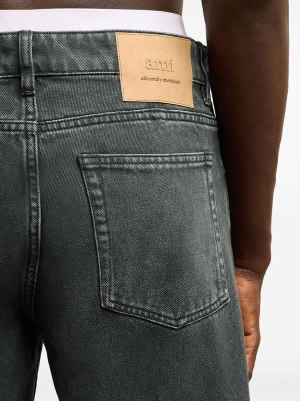 Back Logo Patch Denim Pants