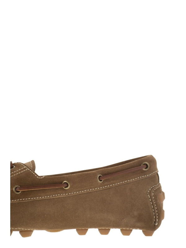 Gommino Bubble Suede Boat Shoes