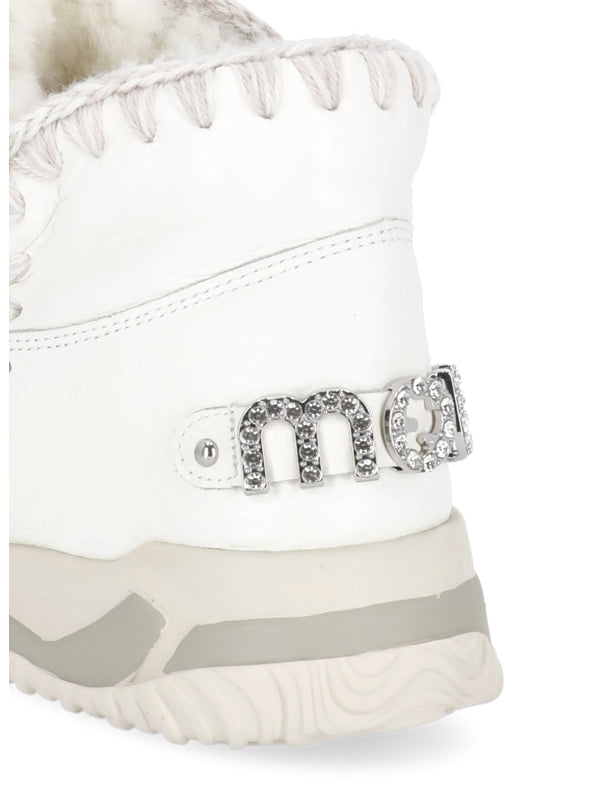 Eskimo Rhinestone Logo High-Top Sneakers