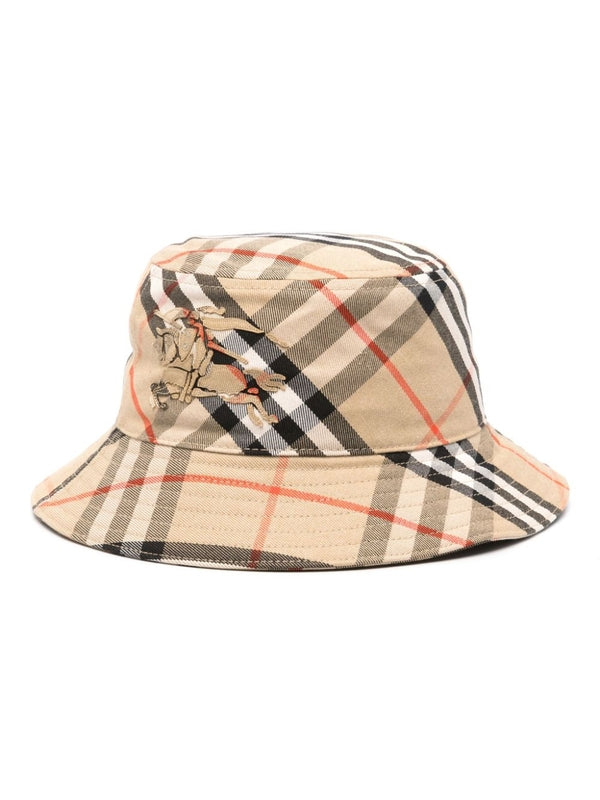 Check Cotton Bucket Hat