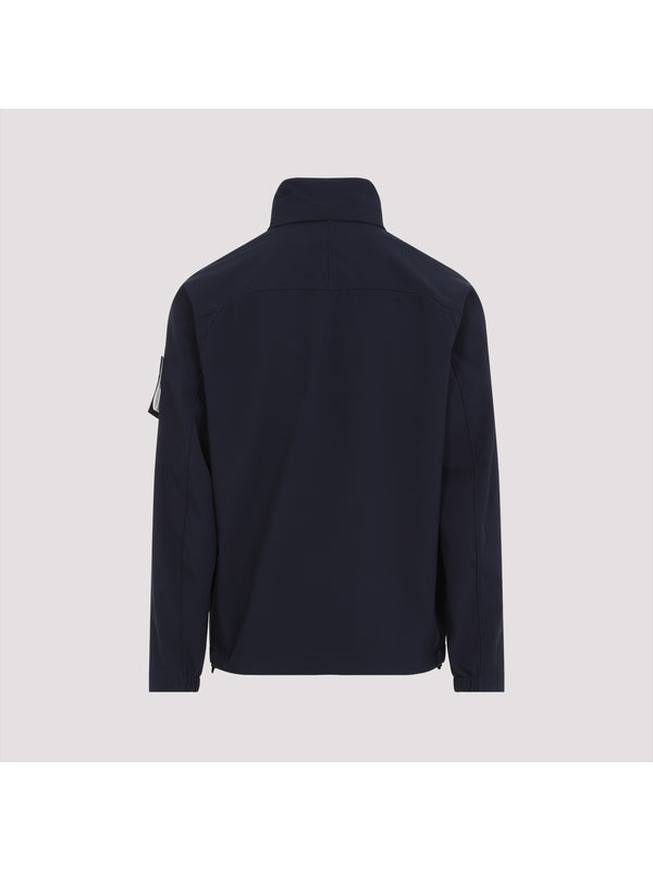 Wappen Patch High Neck Zip-Up Jacket