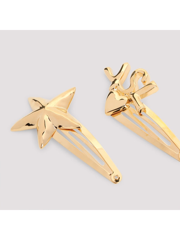 Logo Detail Hairpin 2-Set