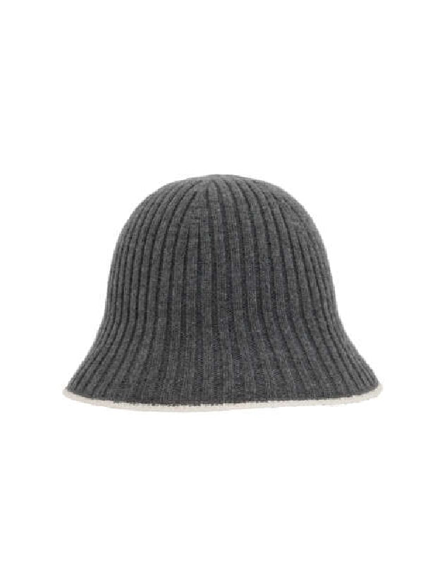 Wool Blend Rib Bucket Hat