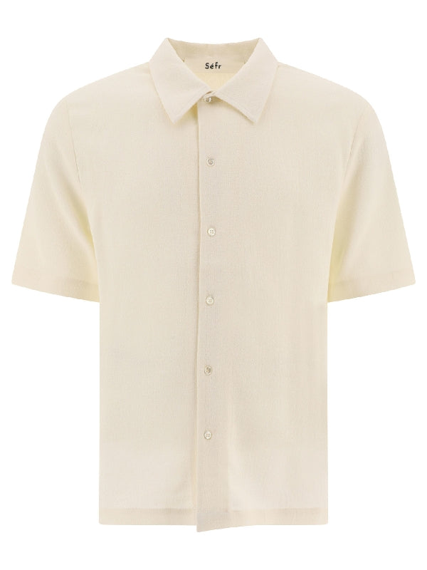 Sunham Wool Blend Short Sleeve Shirt