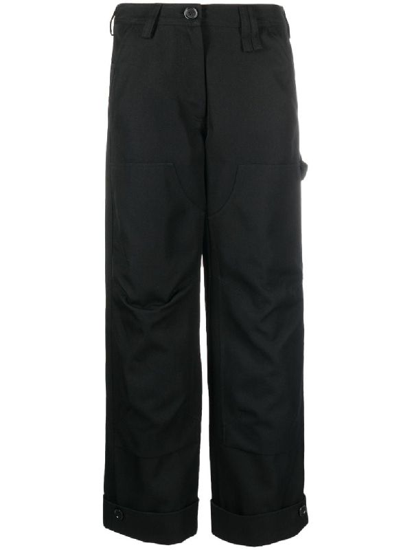 Wool Blend Workwear Pants